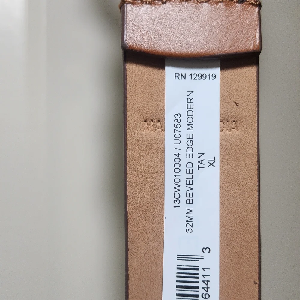 Cole Haan‎ Tan Leather Belt with Silver Buckle